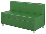 Диван 2-местный модульный, зеленый
