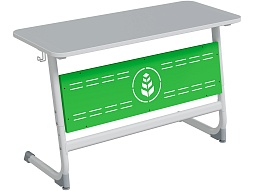 Стол 2-местный 5-7 г/р "Логика" АГРОТЕХ, серый / зеленый - СУ.2.57.ЛПА-Б.СЗ