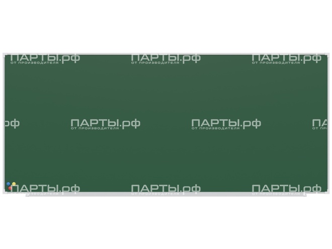 Одноэлементная магнитная меловая доска 280x120 см ДЗ 1.123