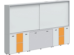 Рельсовая система хранения 3500х300х1930 мм - МКП.2.П.Н.2-С.БСО