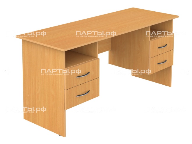 Стол для учителя письменный с подвесными тумбами 1600 мм (мод.2) СТПт2.16.02у