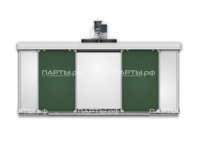 Раздвижная рельсовая система для интерактивной доски 400х120 см РСД39.9