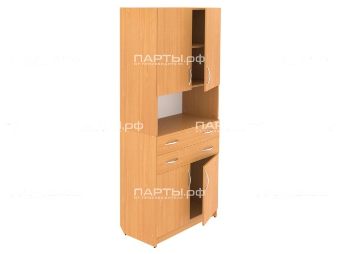 Шкаф закрытый с 2-мя ящиками и нишей для класса ШКНя2.22+ШКВ3.21