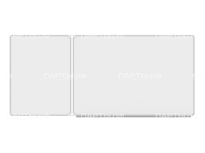 Двухэлементная магнитная доска для маркера 225х100 см ДО-22б