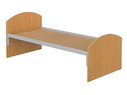 Кроватка детская на мет. царгами "бук" - КРДм1.01б