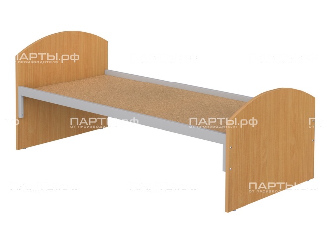 Кроватка для детского сада с металлическими царгами 1-спальная "бук" КРДм1.01б Кроватка для детского сада с металлическими царгами 1-спальная "бук" КРДм1.01б