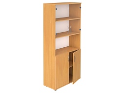 Шкаф 5-уровневый со стеклом и нишей 1805 мм - ШКФ5.22