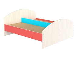 Кроватка детская 2-спальная "цветная" - КРДд2.01дц