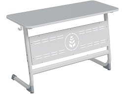 Стол 2-местный 5-7 г/р "Логика" АГРОТЕХ, серый - СУ.2.57.ЛПА-Б.С