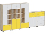 Система хранения тип 2.1, белый / желтый