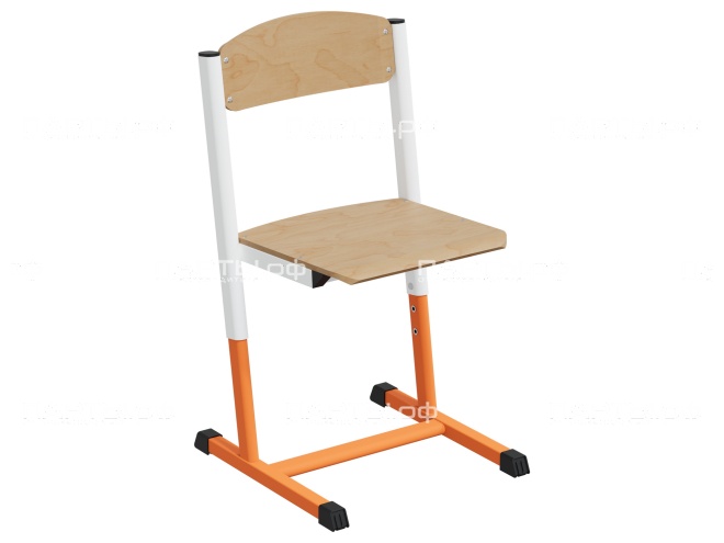 Стул школьный ученический 3-5 г/р "Альтер" регулируемый СтУ.35.А-БО (фанера, м/к белый/оранжевый) Стул школьный ученический 3-5 г/р "Альтер" регулируемый СтУ.35.А-БО (фанера, м/к белый/оранжевый)