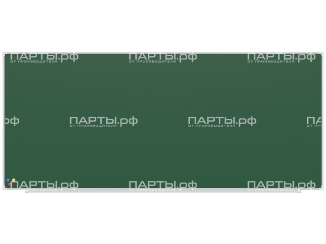 Одноэлементная магнитная меловая доска 280x120 см ДЗ 1.123