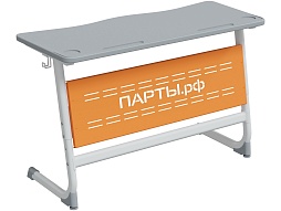 Стол 2-местный 5-7 г/р с наклоном "Логика" PL c перфорированным экраном - СУ.2.57.ЛУПП-Б.СО