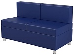 Диван 2-местный модульный, синий