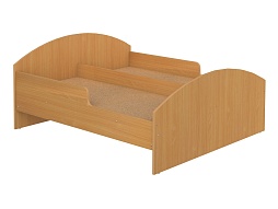 Кроватка детская 2-спальная с бортиками "бук" - КРДд2.02б