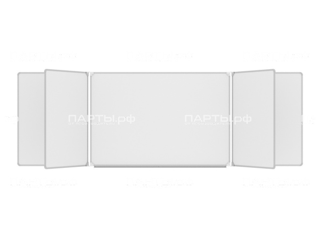 Пятиэлементная магнитная доска для маркера 300х100 см ДО-52б