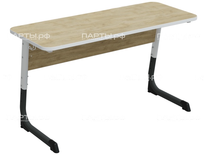 Стол 2-местный школьный 3-5 г/р "Альтер" регулируемый СУ.2.35.А-БГ.Д (дуб "Бардолино", м/к белый/графит)