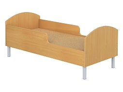 Кроватка детская на мет. ножках с бортиками "бук" - КРДн1.02б