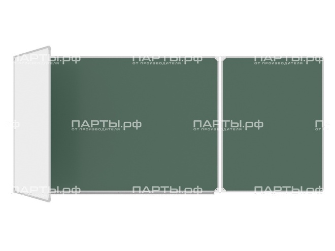 Трёхэлементная магнитная доска комбинированная 360x120 см ДО-38к