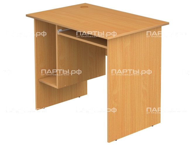 Стол для кабинета информатики компьютерный 1-местный школьный с выдвижной полкой СТК1.09-Б (Бук Бавария)