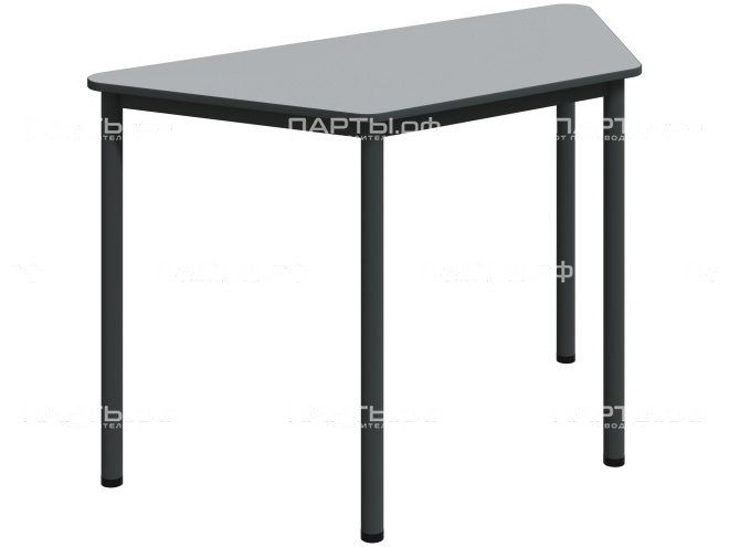 Стол модульный Трапеция 6 г/р "Лайт" C.2.66.ТЛ-Г.С (серый, м/к графит)