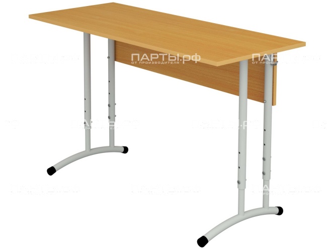 Стол школьный 2-местный 4-6 г/р регулируемый СТОрк2.46 (бук, м/к серый, круглая труба) Стол школьный 2-местный 4-6 г/р регулируемый СТОрк2.46 (бук, м/к серый, круглая труба)