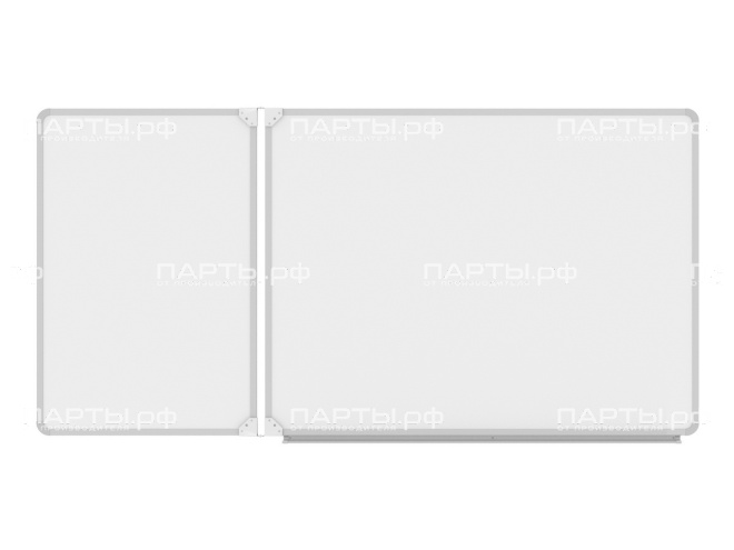 Двухэлементная магнитная доска для маркера 150x75 см ДО-21б