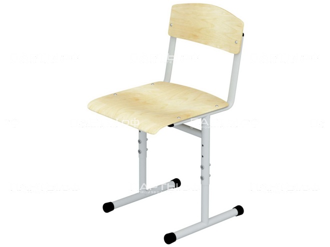 Стул школьный ученический 3-5 г/р регулируемый СТУрк1.35 (фанера, м/к серый, круглая труба) Стул школьный ученический 3-5 г/р регулируемый СТУрк1.35 (фанера, м/к серый, круглая труба)