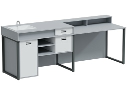 Стол демонстрационный для химии "Квадро" - СД.Х.К-Г.СБ