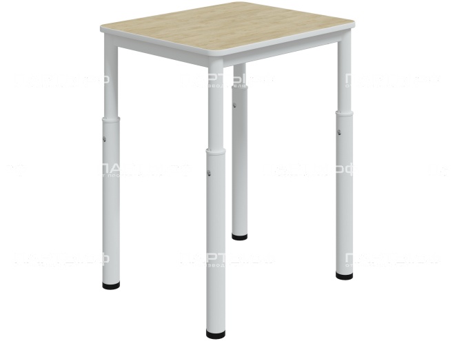 Стол модульный Прямоугольник 5-7 г/р "Лайт" регулируемый C.2.57.ПЛ-Б.Д (дуб "Бардолино", м/к белый)