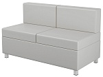 Диван 2-местный модульный, серый