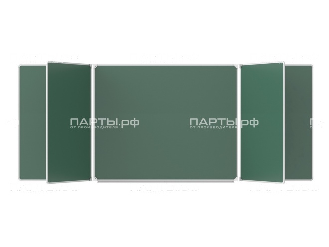 Пятиэлементная магнитная доска для мела 300х120 см ДО-57з Пятиэлементная магнитная доска для мела 300х120 см ДО-57з