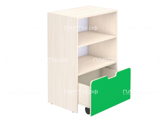 Стеллаж для игрушек и игровых материалов 3-ярусный "дуб цветной" для детского сада открытый ГКД3.01дц Стеллаж для игрушек и игровых материалов 3-ярусный "дуб цветной" для детского сада открытый ГКД3.01дц