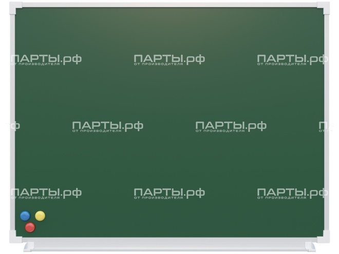 Одноэлементная магнитная меловая доска 100х75 см эмаль ДЗ 1.11