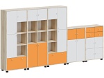 Система хранения тип 2.1, белый / оранжевый