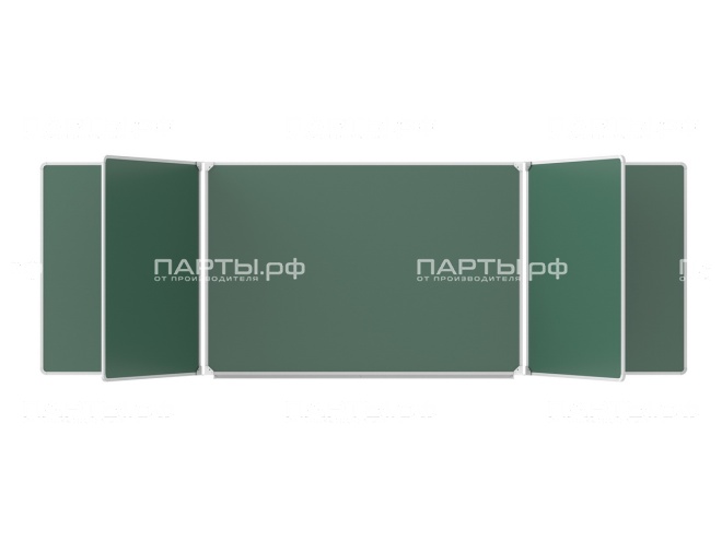 Пятиэлементная магнитная доска для мела 300х100 см ДО-52з Пятиэлементная магнитная доска для мела 300х100 см ДО-52з