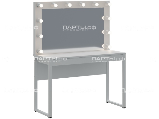 Стол гримёрный тип 2 СГ2-Б.Б (белый, м/к белый)