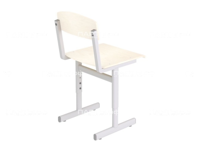 Металлокаркас школьного стола 3-5 г/р регулируемый МКро2.35 (серый, плоскоовальная труба)