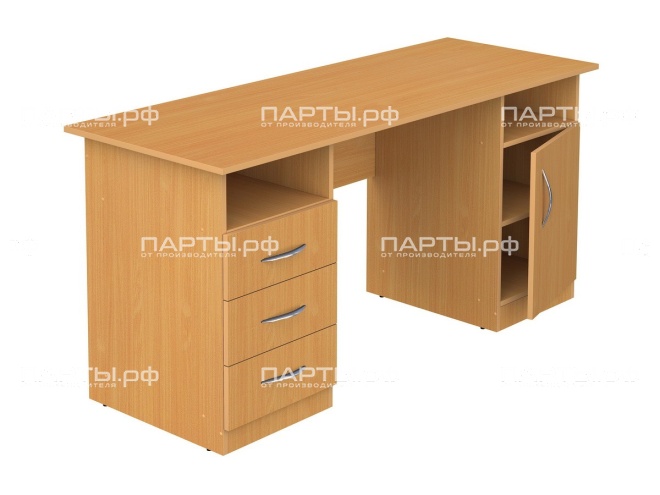 Стол для учителя письменный 2-тумбовый 1600 мм (мод.4) СТПт2.16.04у