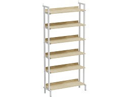 Стеллаж библиотечный 1-сторонний "Стандарт" - СБ.1.6-Б.Д