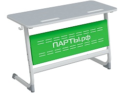 Стол 2-местный 5-7 г/р с наклоном "Логика" c перфорированным экраном - СУ.2.57.ЛУП-Б.СЗ