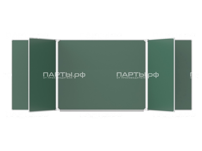 Пятиэлементная магнитная доска для мела 300х120 см ДО-57з Пятиэлементная магнитная доска для мела 300х120 см ДО-57з