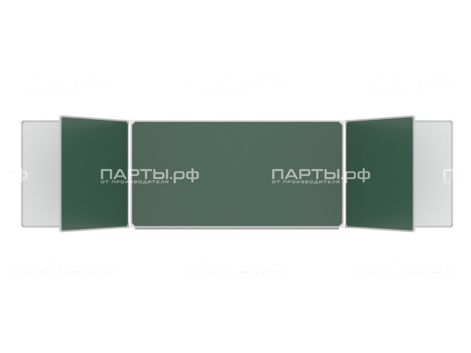 Пятиэлементная магнитная доска комбинированная 400x100 см ДО-55к